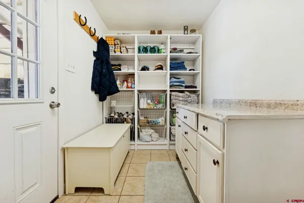 walk in closet with window