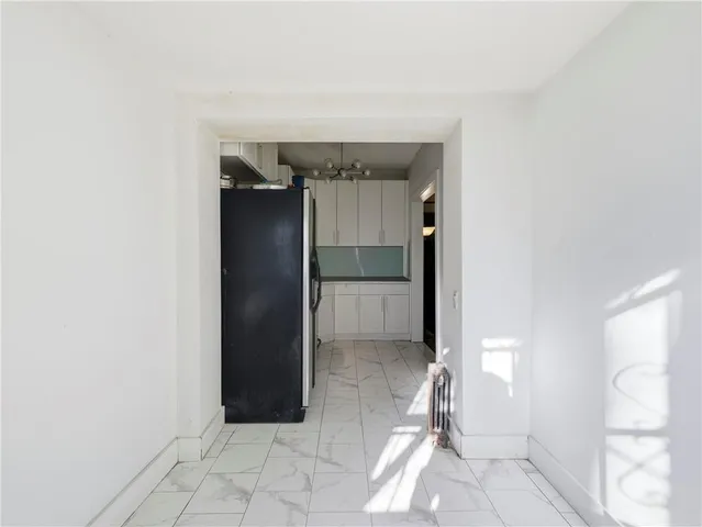 a view of a closet area