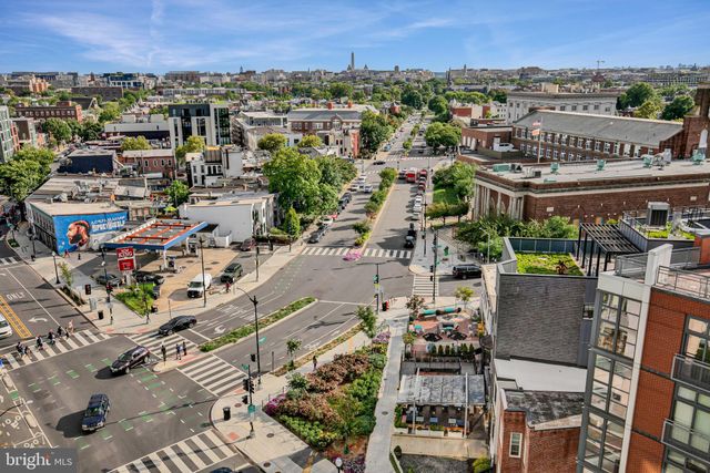 an aerial view of a city