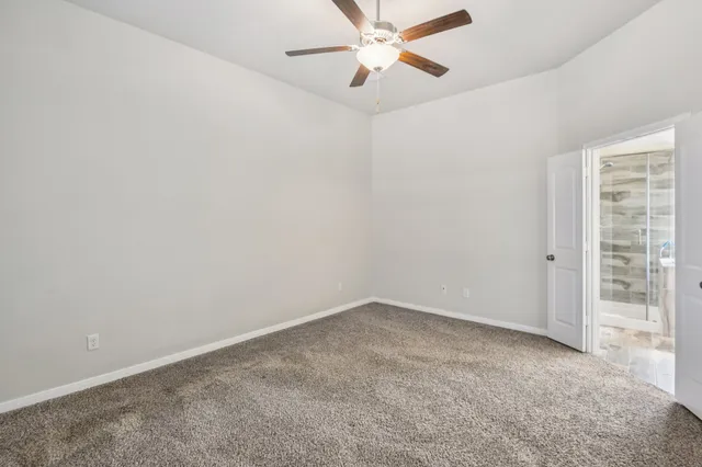 a view of a hallway with closet