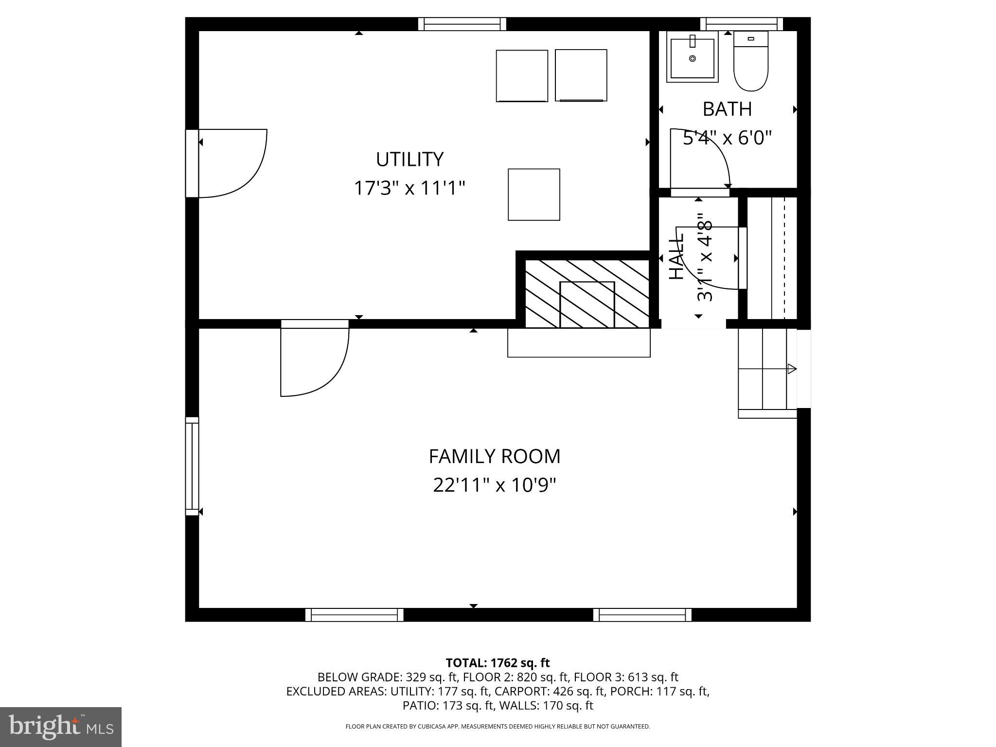 3151 Castleleigh Road Silver Spring, MD 20904 - Photo 39 of 42 Spacious family room layout blueprint.