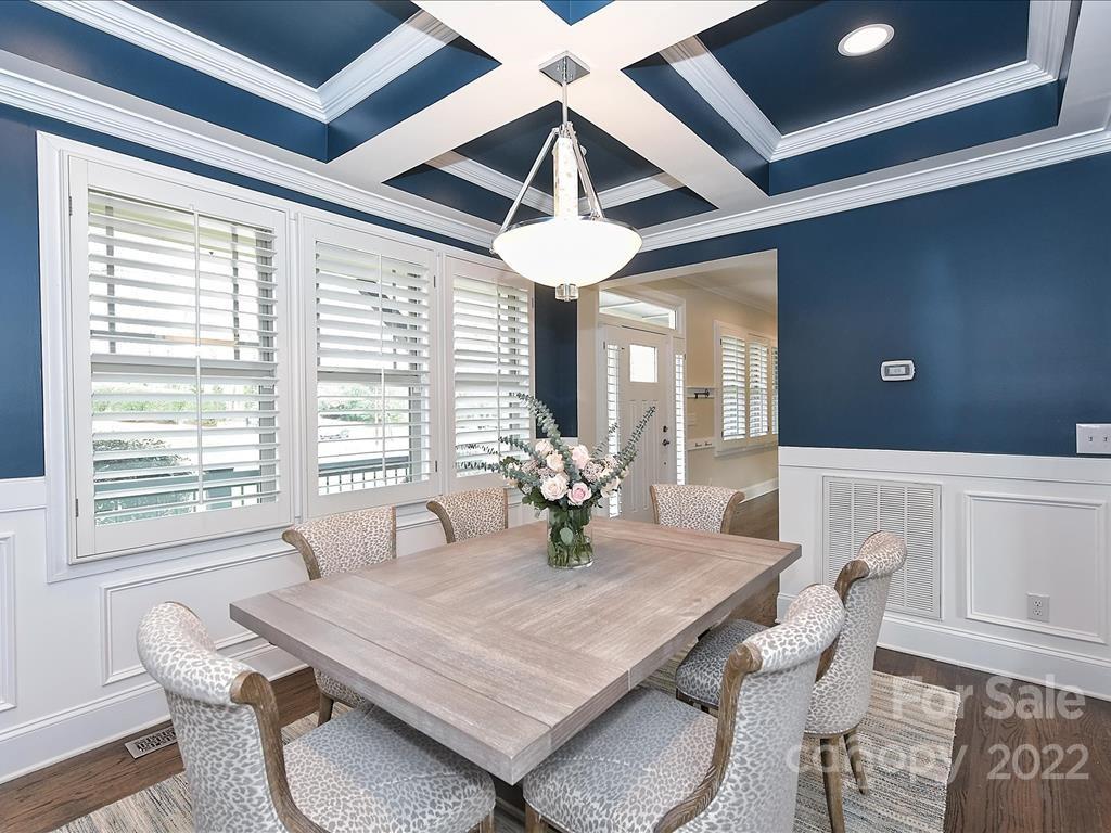 801 Sedgefield Road Charlotte, NC 28209 - Photo 11 of 30 a view of a dining room with furniture window and outside view