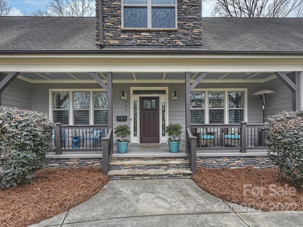 801 Sedgefield Road Charlotte, NC 28209 - Photo 2 of 30 front view of a house with a small yard
