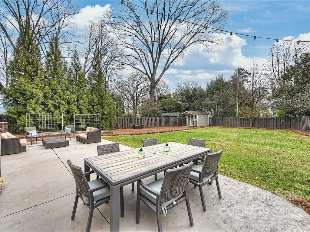 801 Sedgefield Road Charlotte, NC 28209 - Photo 27 of 30 a view of an outdoor space with dining table and chairs