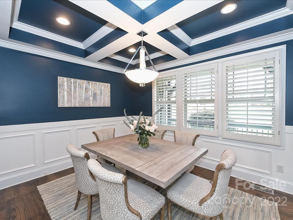801 Sedgefield Road Charlotte, NC 28209 - Photo 10 of 30 a view of a dining room with furniture window and outside view