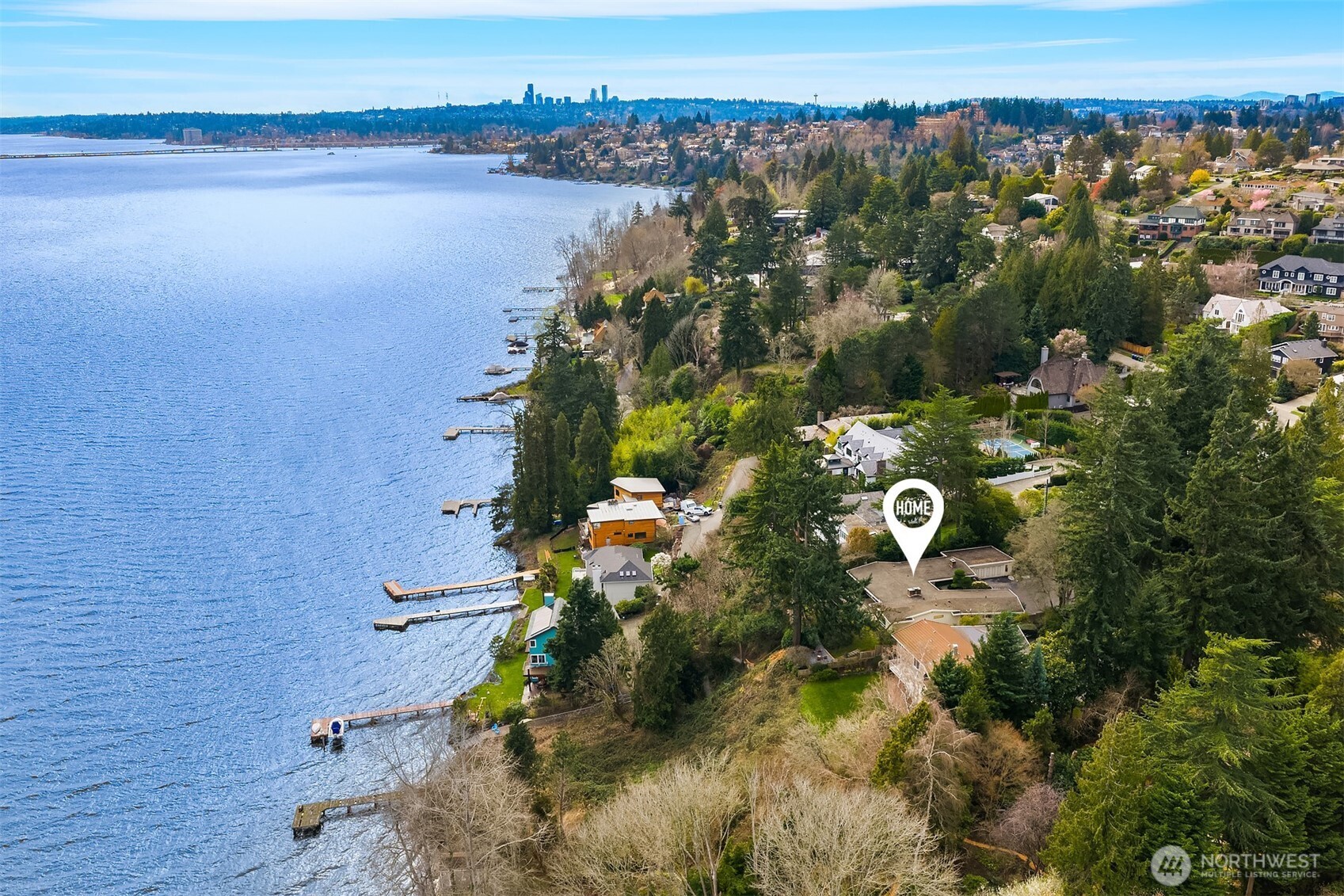 6555 Northeast Windermere Road Seattle, WA 98105 - Photo 39 of 40 a view of a lake with a mountain in the background