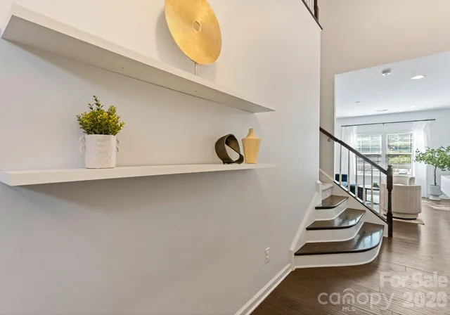 a view of entryway with stairs