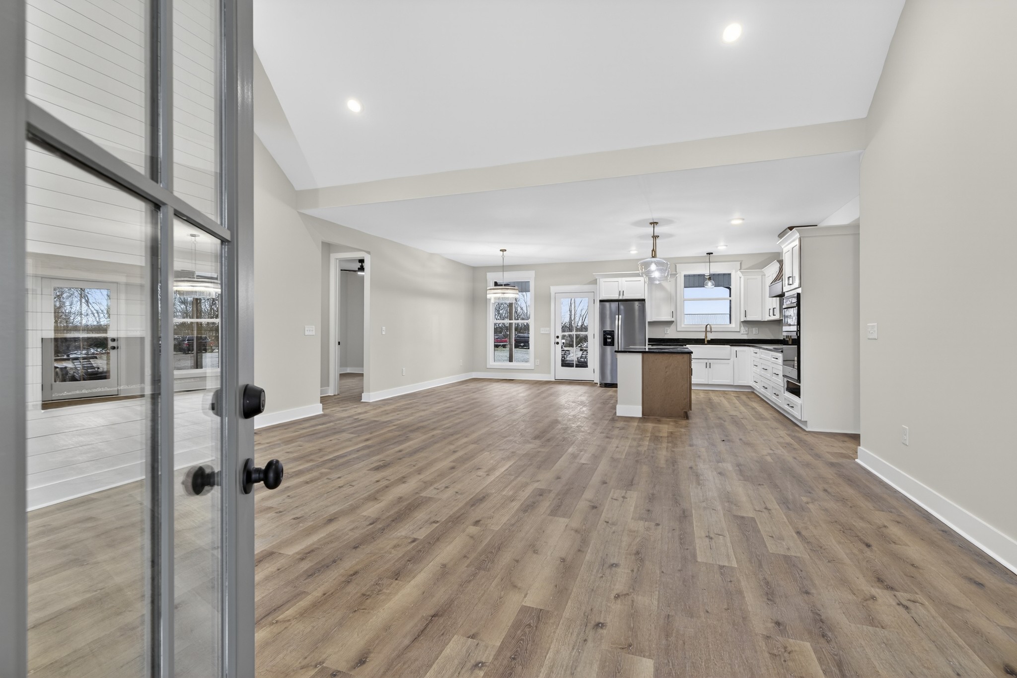 777 Rock Springs Road Castalian Springs, TN 37031 - Photo 4 of 56 a view of kitchen and wooden floor