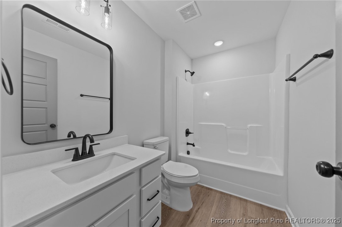 15880 Fox Lane Wagram, NC 28396 - Photo 24 of 33 a bathroom with a sink a toilet and shower