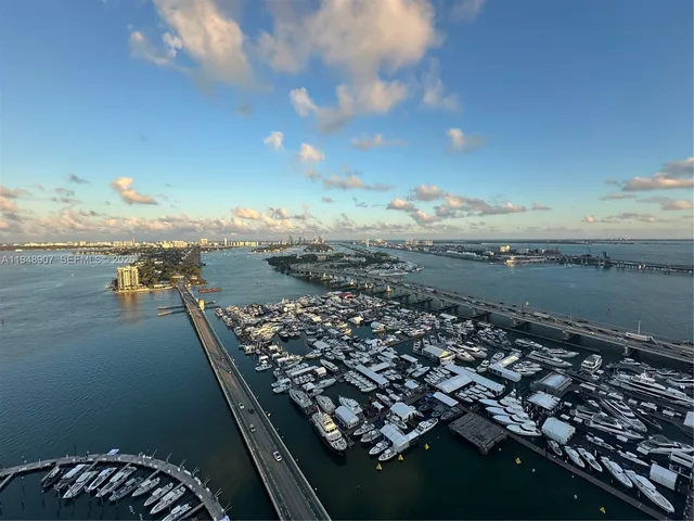 a view of a city of ocean