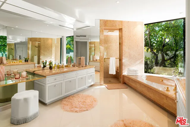 a balcony view with a garden