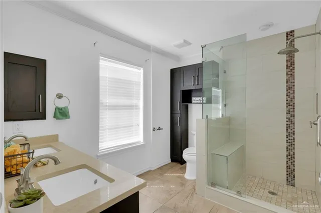 a view of small space with racks on the wall