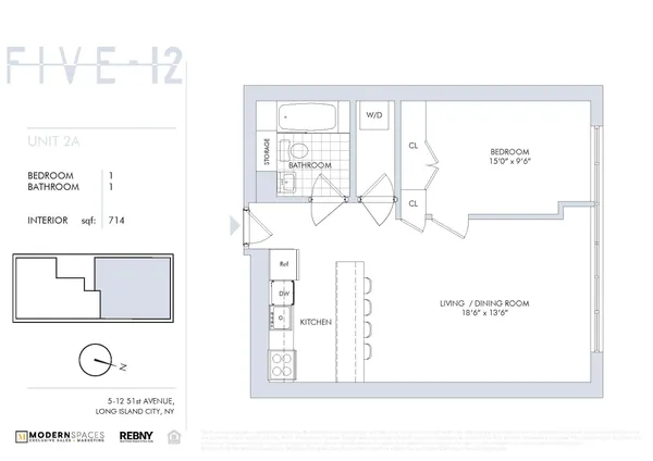 $895,000 | 5-12 51st Avenue, Unit 2A | Long Island City