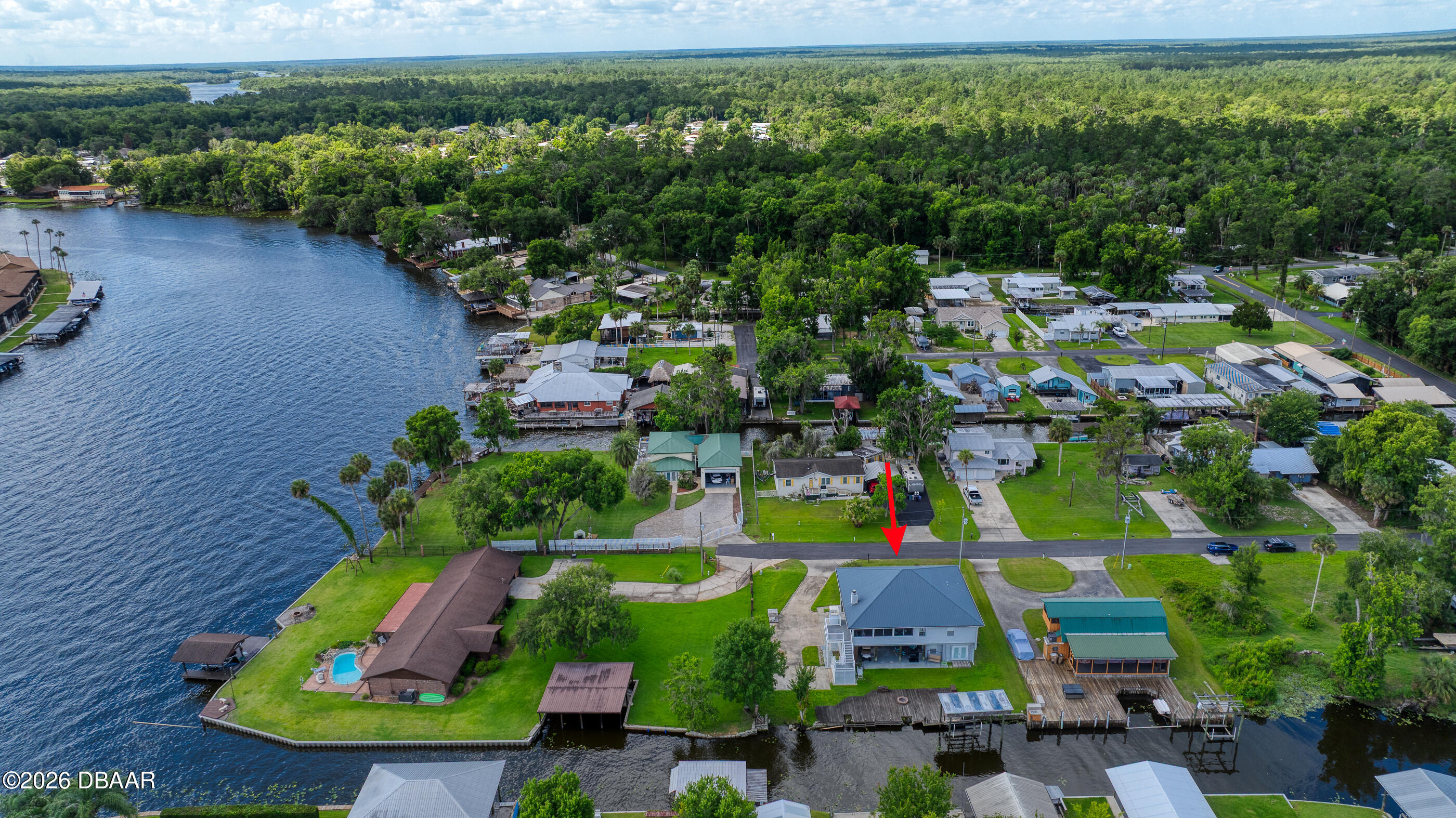24535 Bonnet Road Astor, FL 32102 - Photo 71 of 82 Drone_24535BonnettRd-10_arrow