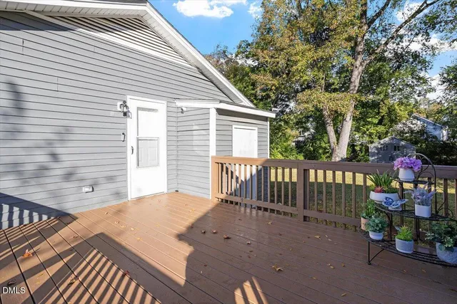 a view of a roof deck
