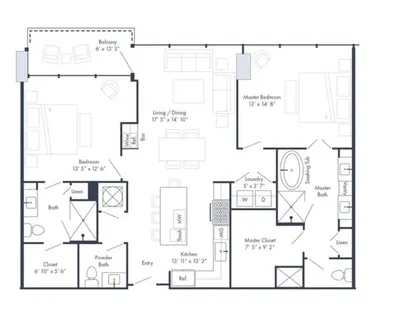 a black and white photo of a open kitchen