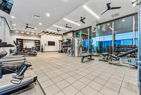 a view of a buildings with a street