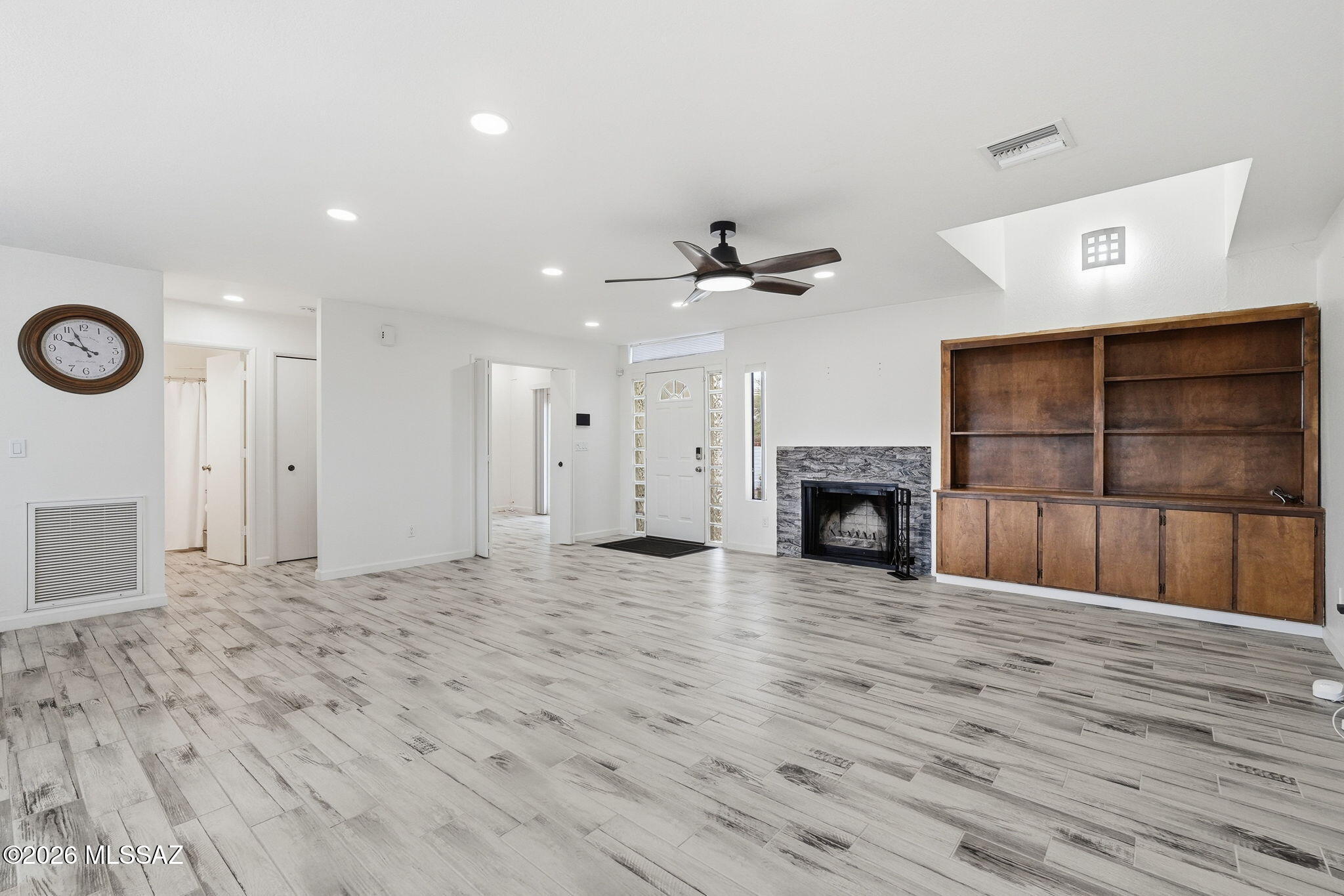 1183 Circulo Canario Rio Rico, AZ 85648 - Photo 4 of 31 a view of a livingroom with a fireplace