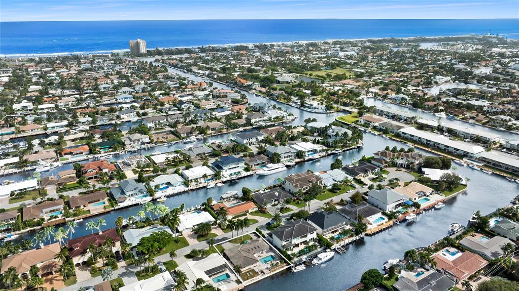 an aerial view of a city