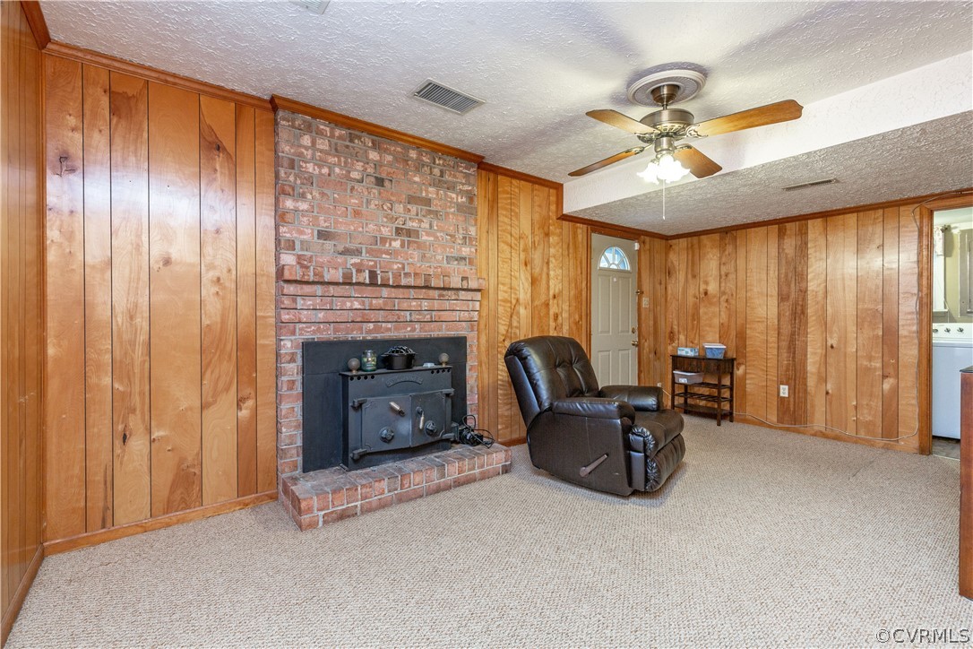 833 Adkins Road Chesterfield, VA 23236 - Photo 18 of 30 a living room with furniture and a fireplace