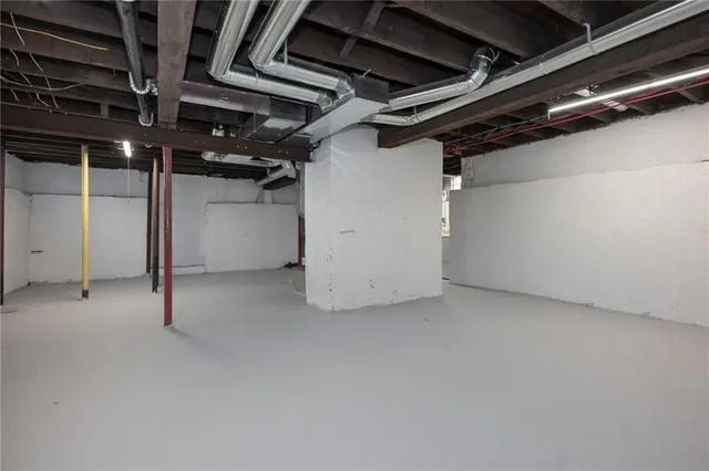 a view of storage and utility room