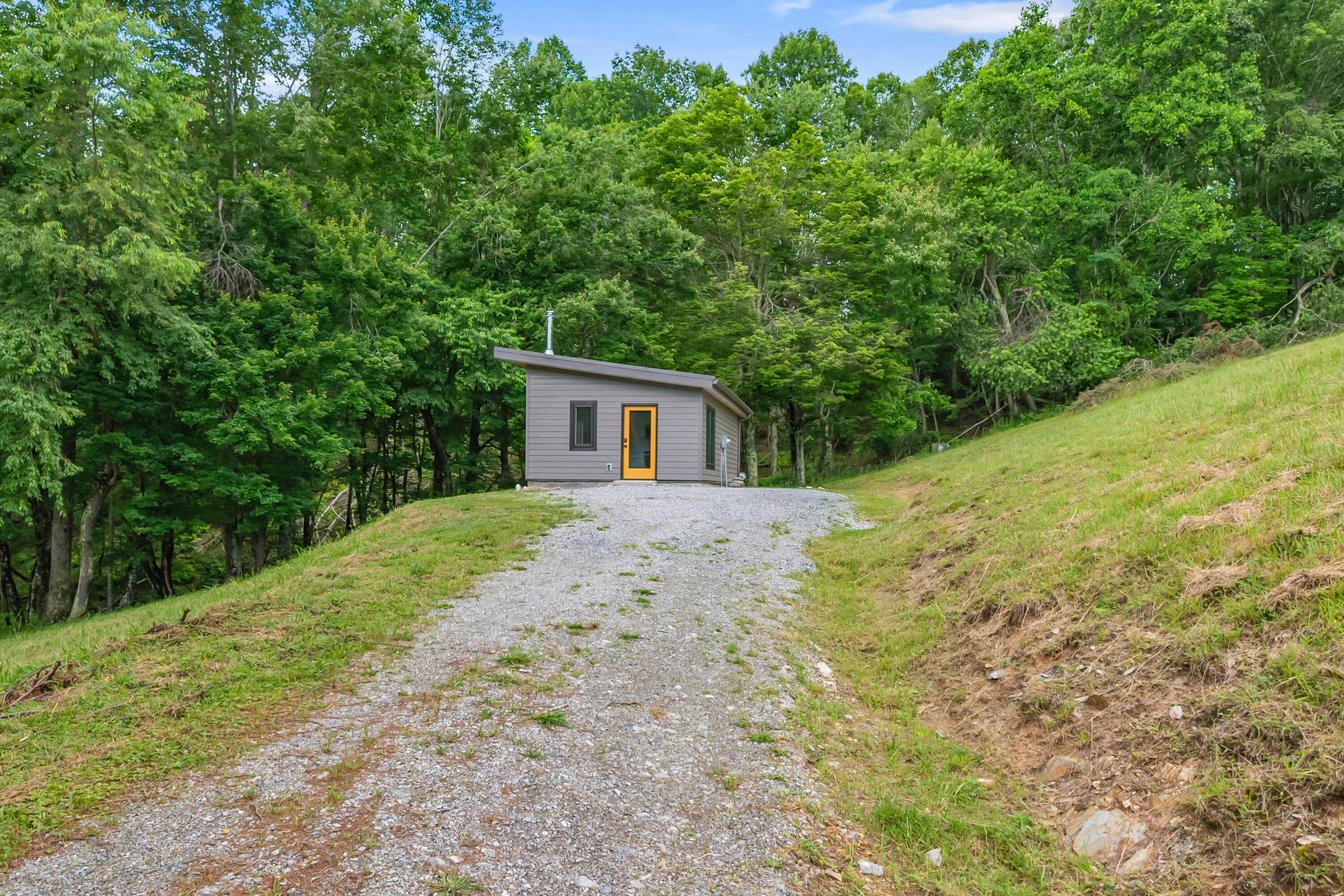 133 Wonder Way Northeast Pilot, VA 24138 - Photo 4 of 57 a backyard of a house with plants and large trees