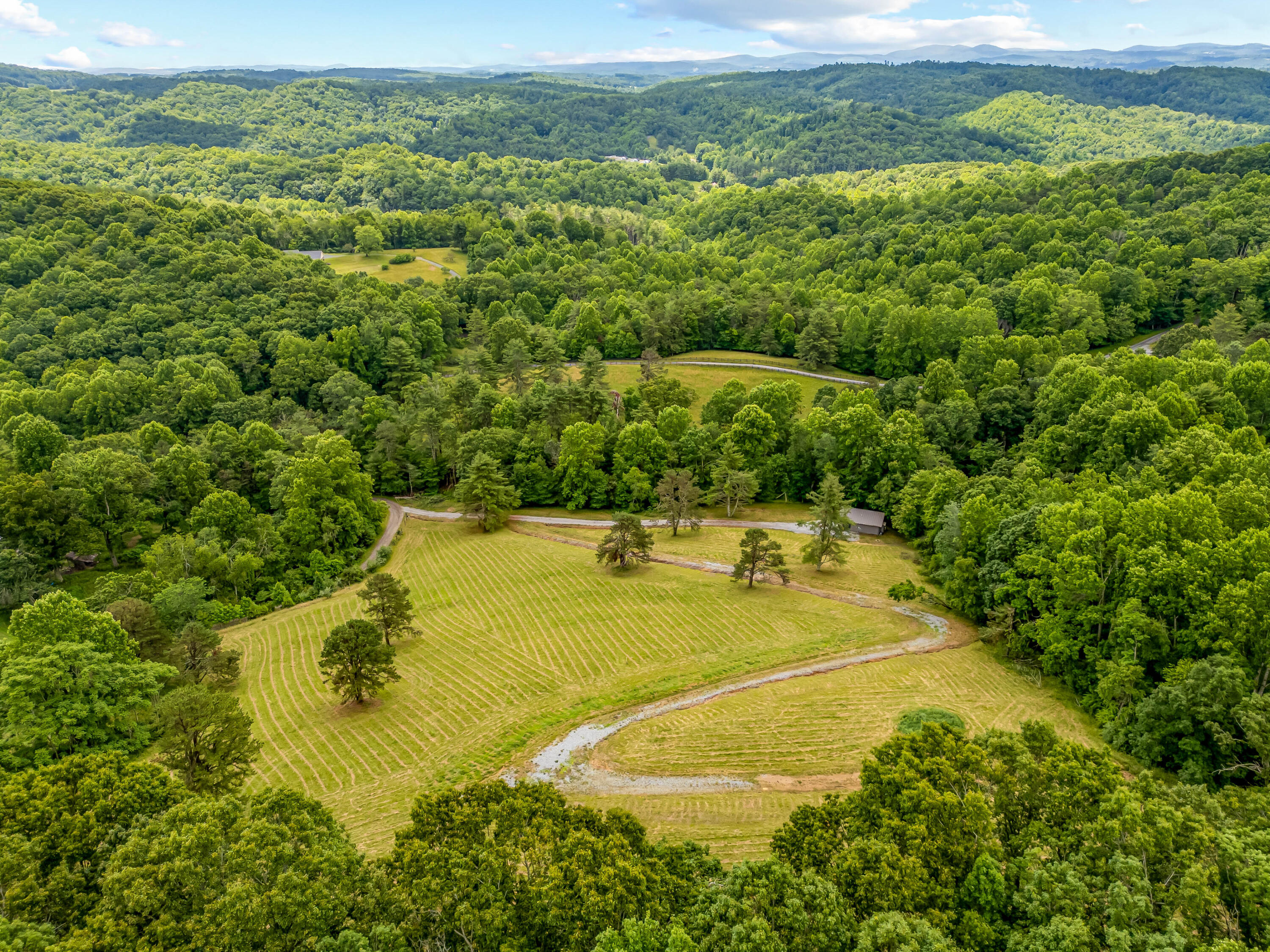 133 Wonder Way Northeast Pilot, VA 24138 - Photo 41 of 57 a view of a swimming pool with a yard