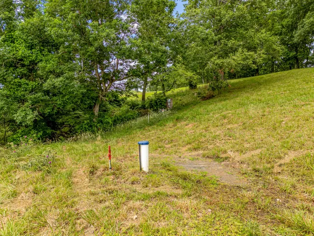 a view of an outdoor space and swimming pool