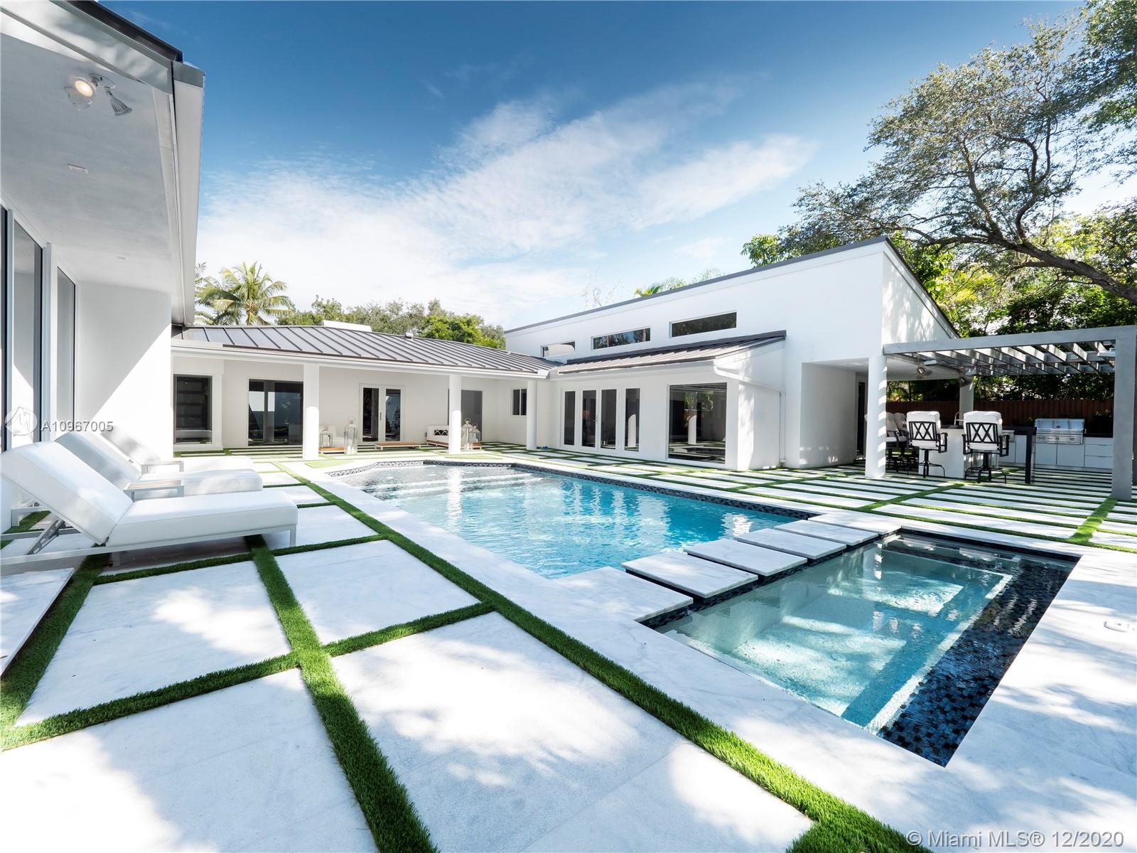 6460 Southwest 133rd Drive Pinecrest, FL 33156 - Photo 2 of 51 15 X 30 beach entry saline pool and 4 X 15 spa. Heating and cooling system, starlite lighting, robot/automated.