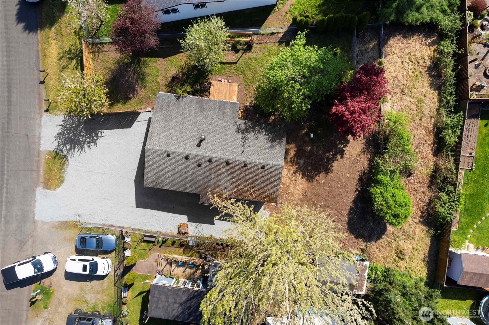 13125 Ridge Circle East Bonney Lake, WA 98391 - Photo 14 of 15 an aerial view of a house with a yard