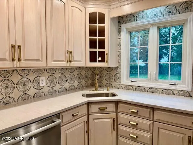 a view of a window in a kitchen