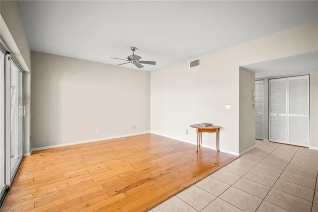 a view of an empty room