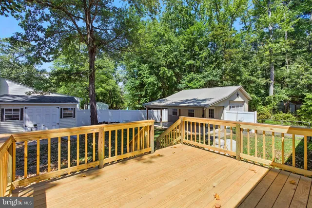 a view of a house with a deck