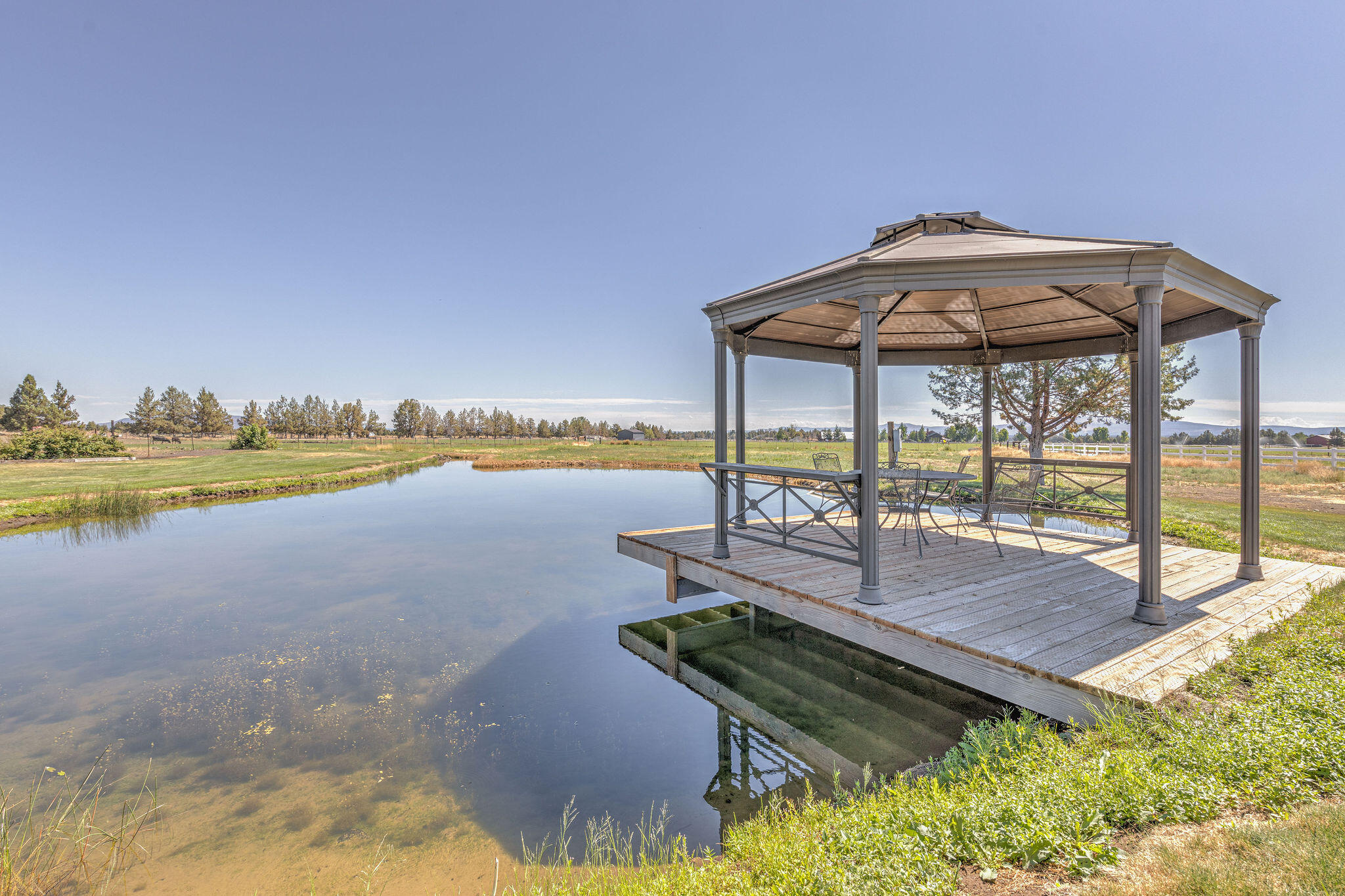 23770 Dodds Road Bend, OR 97701 - Photo 76 of 90 gazebo overlooking pond oregon saddle up