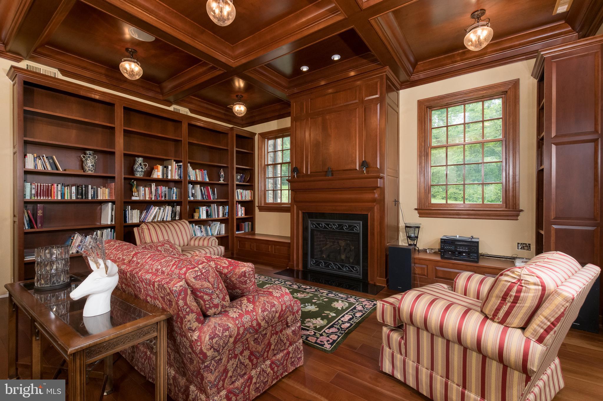 80 Mapleton Road Princeton, NJ 08540 - Photo 19 of 55 Gorgeous solid wood coffered ceiling