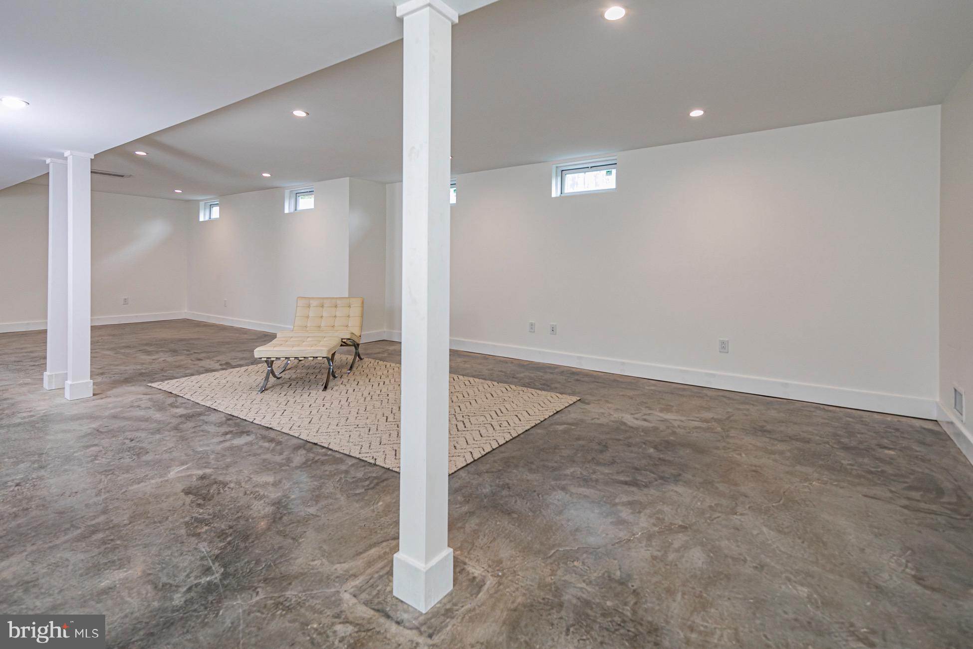 76 Valley Road Princeton, NJ 08540 - Photo 21 of 22 Finished basement with polished concrete floors