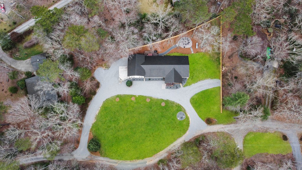 45 Wilderness Trail Blue Ridge, GA 30513 - Photo 5 of 58 an aerial view of a house with a yard and trees