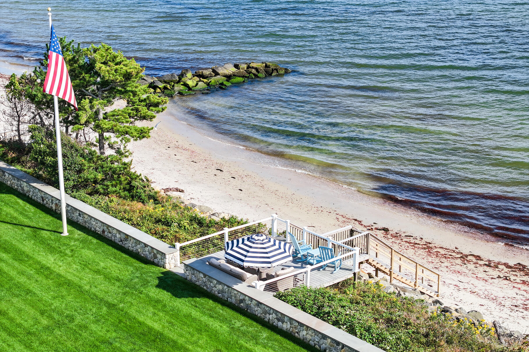 75 Shore Road West Harwich, MA 02671 - Photo 9 of 53 a garden view with a seating space