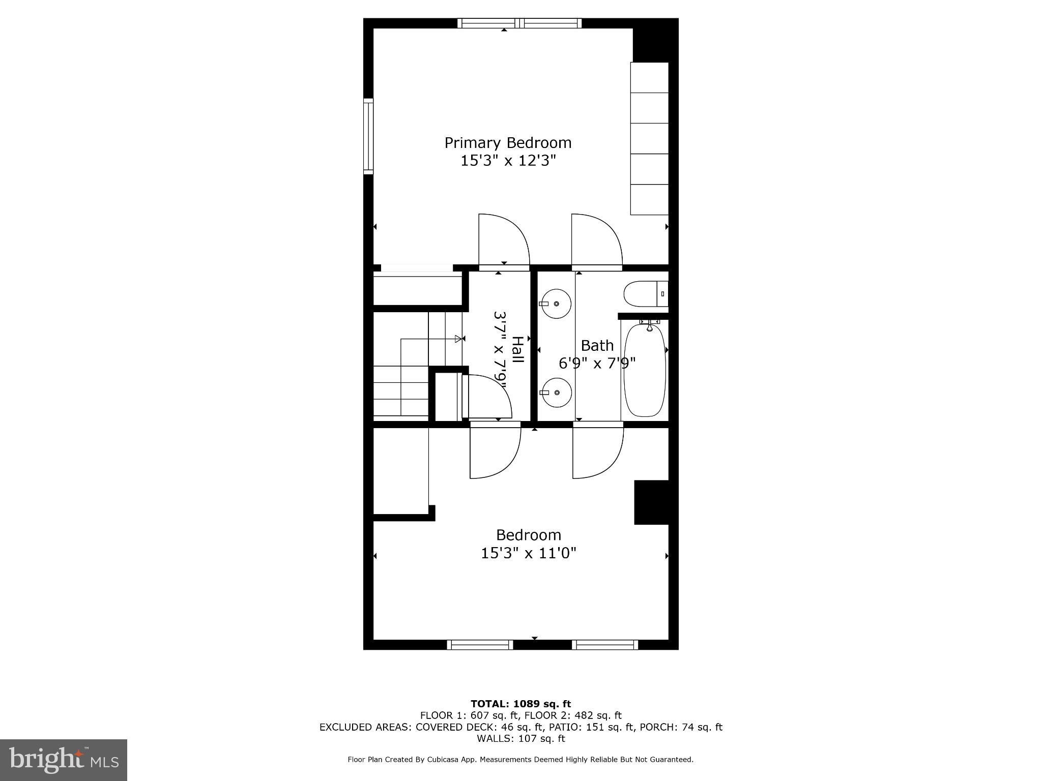 1526 Gales Street Northeast Washington, DC 20002 - Photo 34 of 35 Spacious floor plan with two bedrooms.