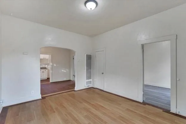 wooden floor in an empty room