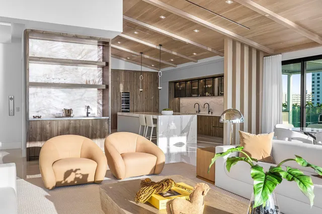 a bathroom with a double vanity sink and mirror