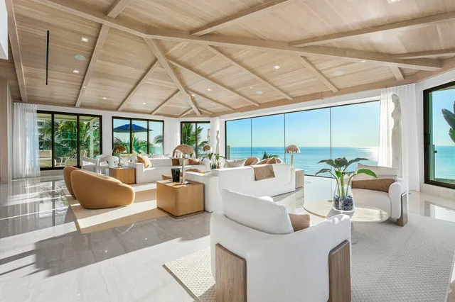 a view of living room with furniture and potted plant