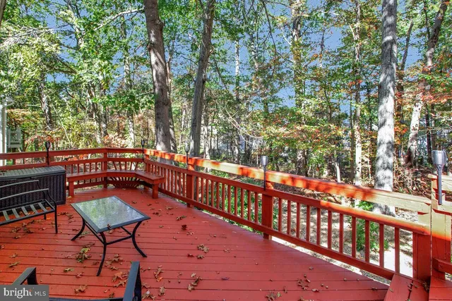 a balcony with chairs