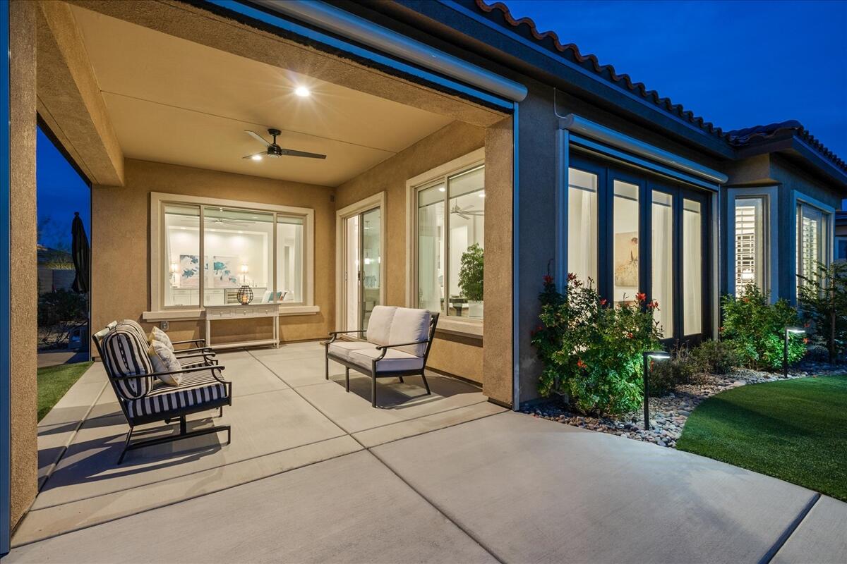 36 Burgundy Rancho Mirage, CA 92270 - Photo 12 of 14 a outdoor living space with furniture and garden view