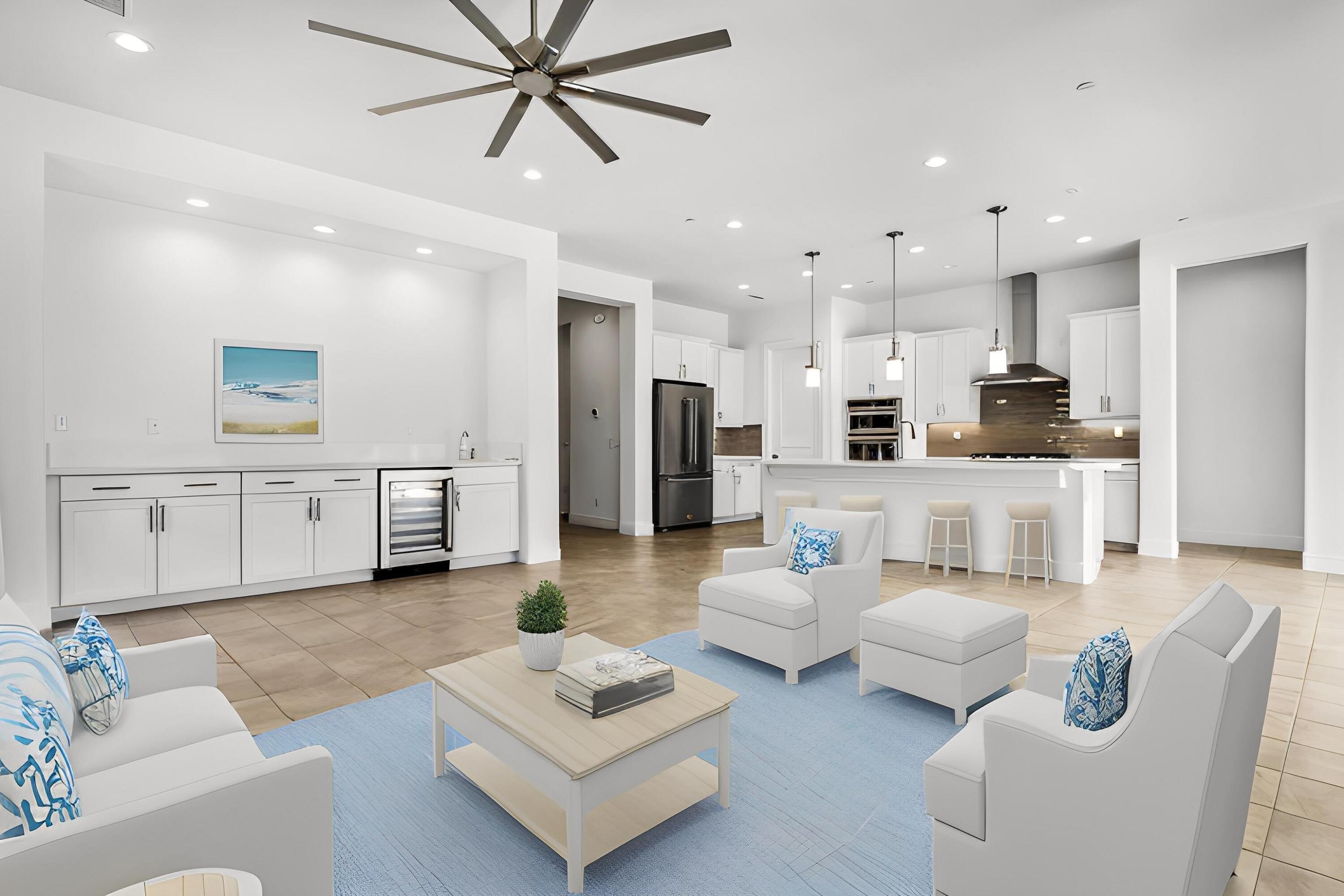 36 Burgundy Rancho Mirage, CA 92270 - Photo 2 of 14 a living room with furniture and kitchen view