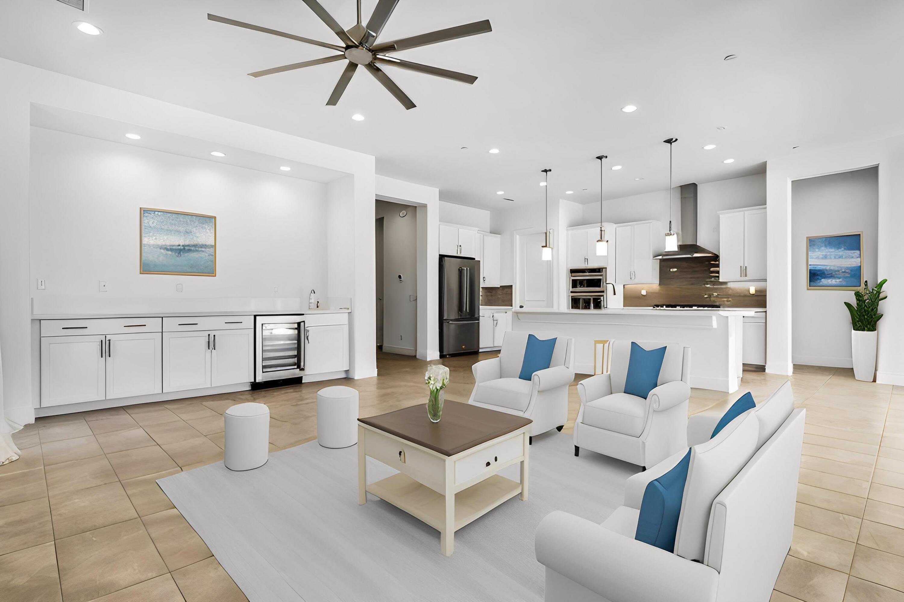 36 Burgundy Rancho Mirage, CA 92270 - Photo 3 of 14 a living room with furniture and kitchen view