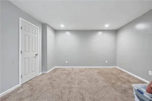 a view of an empty room