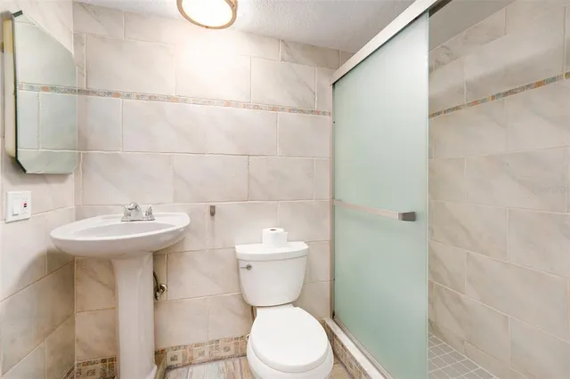 a view of a door with a trees in a room