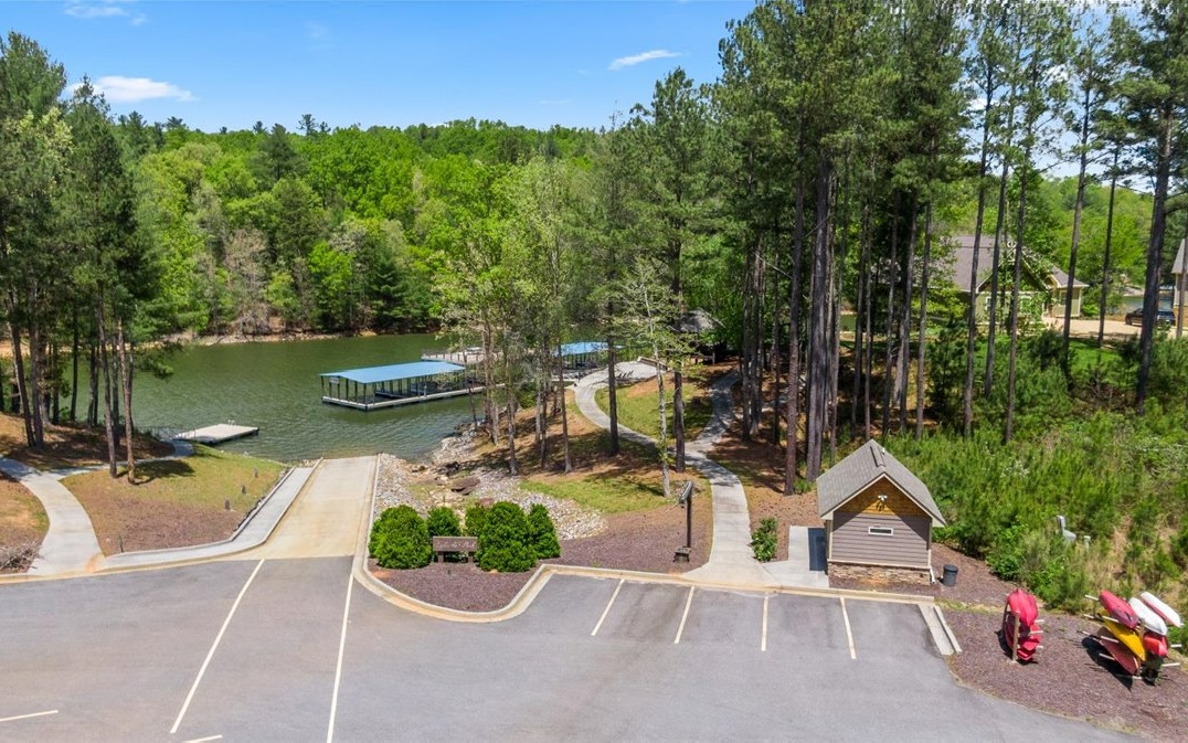 Lt158 Stables Loop Blairsville, GA 30512 - Photo 11 of 42 an aerial view of a house with swimming pool garden and patio