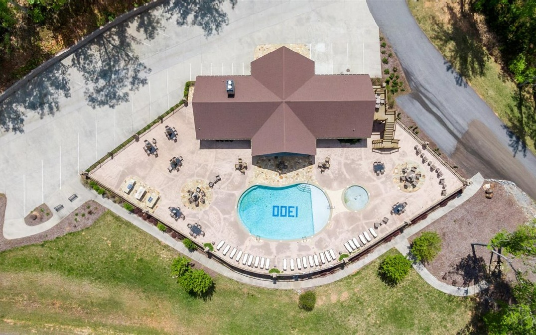 Lt158 Stables Loop Blairsville, GA 30512 - Photo 23 of 42 an aerial view of a house with a yard and large trees